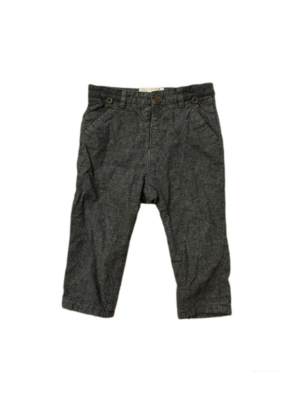 Zara Baby Boy 12-18m Kids Gray Adjustable Waist Dress Pants
